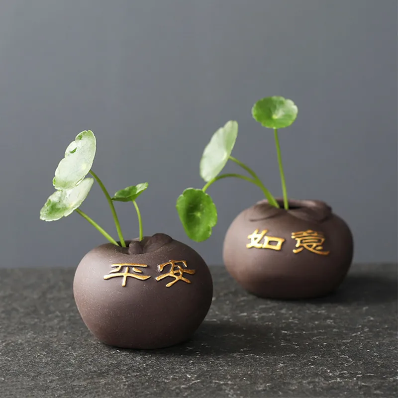 Creatieve Paarse Klei Thee Hui - Bonsai Garden Pot recensie en prijs