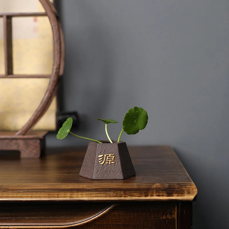 Creatieve Paarse Klei Thee Hui - Bonsai Garden Pot recensie en prijs
